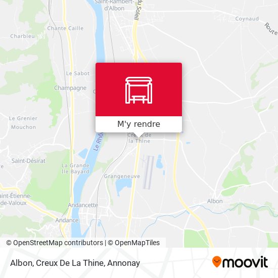Albon, Creux De La Thine plan