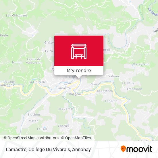 Lamastre, Collège Du Vivarais plan