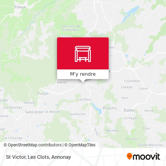 St Victor, Les Clots plan