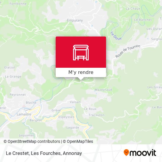Le Crestet, Les Fourches plan