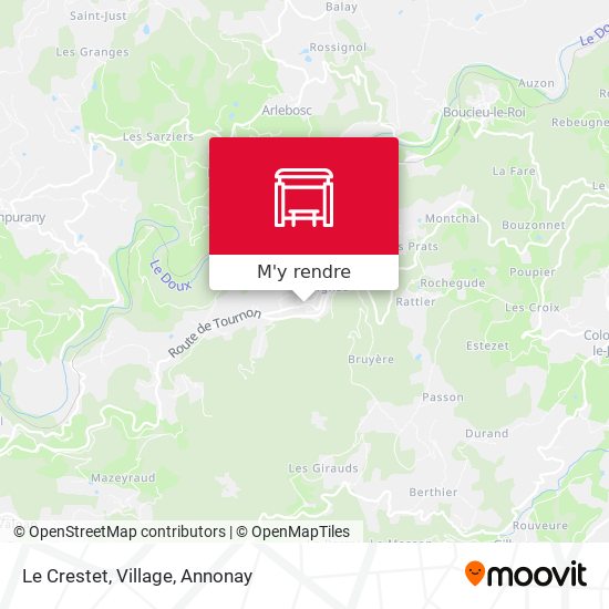 Le Crestet, Village plan