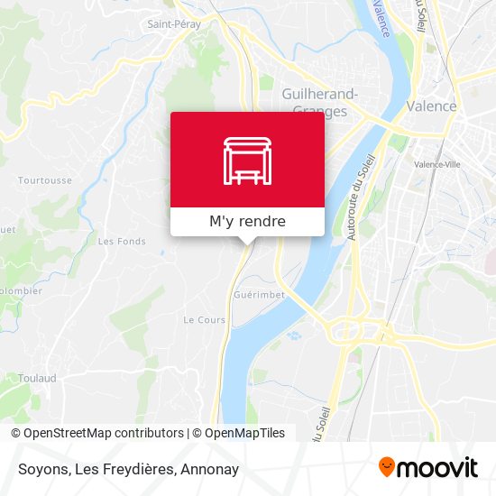Soyons, Les Freydières plan