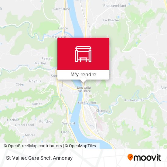 St Vallier, Gare Sncf plan