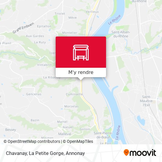 Chavanay, La Petite Gorge plan
