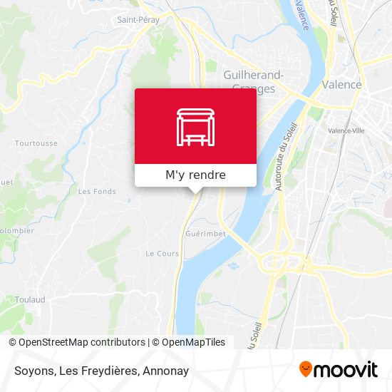 Soyons, Les Freydières plan
