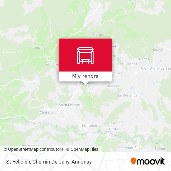 St Félicien, Chemin De Juny plan