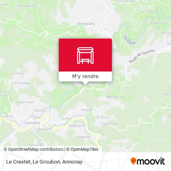 Le Crestet, Le Groubon plan