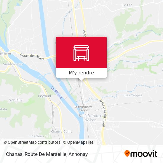 Chanas, Route De Marseille plan
