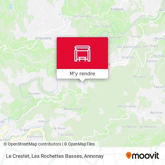 Le Crestet, Les Rochettes Basses plan