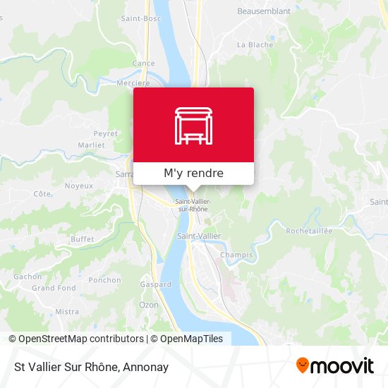 St Vallier Sur Rhône plan