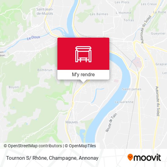 Tournon S/ Rhône, Champagne plan