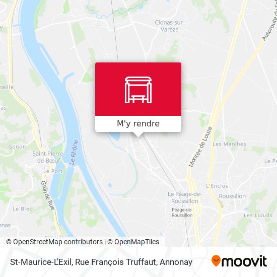 St-Maurice-L'Exil, Rue François Truffaut plan
