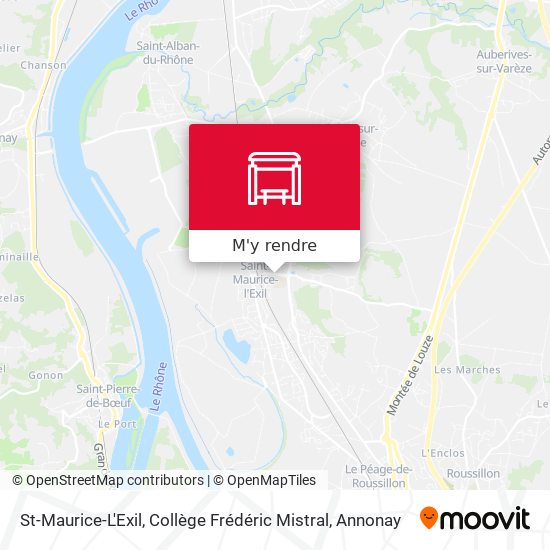 St-Maurice-L'Exil, Collège Frédéric Mistral plan