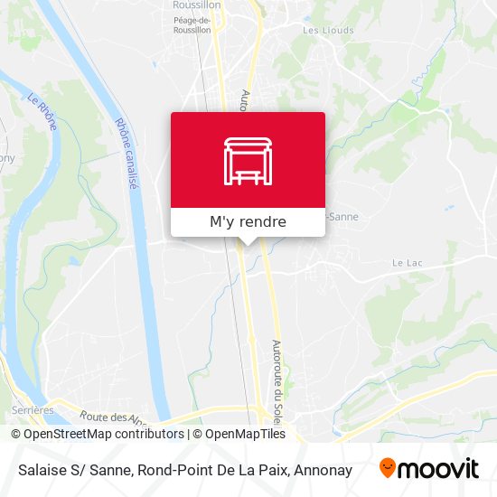 Salaise S/ Sanne, Rond-Point De La Paix plan