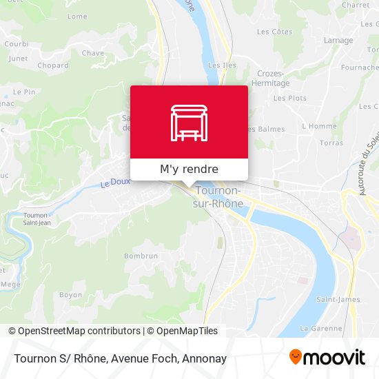 Tournon S/ Rhône, Avenue Foch plan