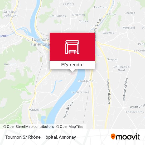 Tournon S/ Rhône, Hôpital plan