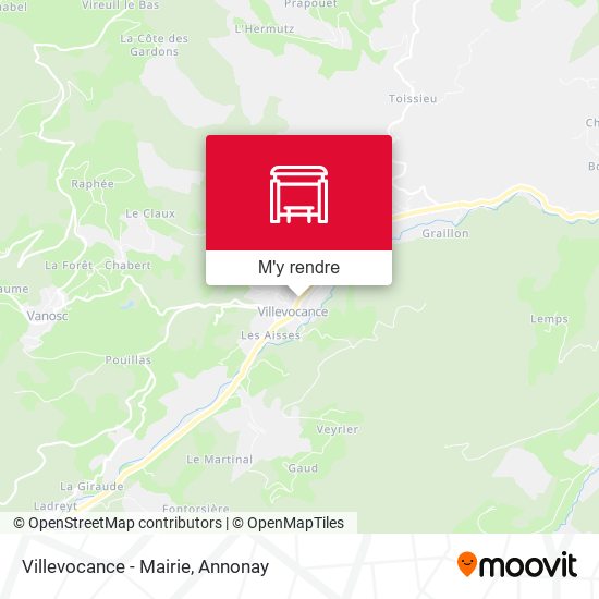 Villevocance - Mairie plan