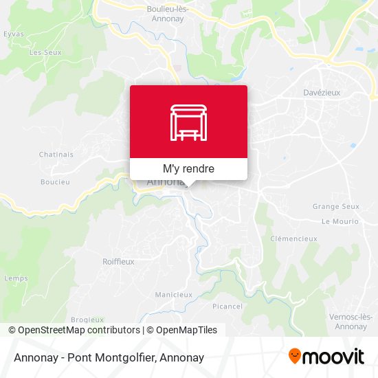 Annonay - Pont Montgolfier plan
