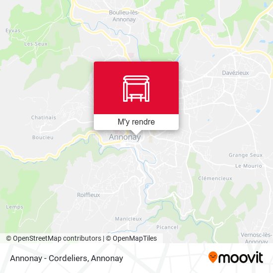Annonay - Cordeliers plan