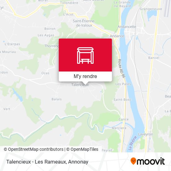 Talencieux - Les Rameaux plan