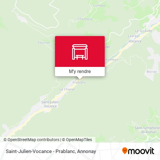 Saint-Julien-Vocance - Prablanc plan