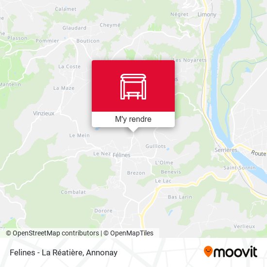 Felines - La Réatière plan