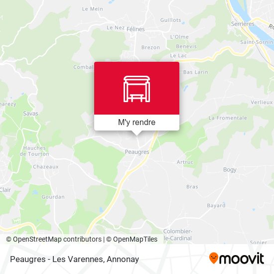 Peaugres - Les Varennes plan