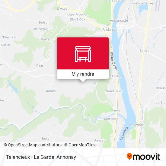 Talencieux - La Garde plan