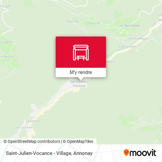 Saint-Julien-Vocance - Village plan