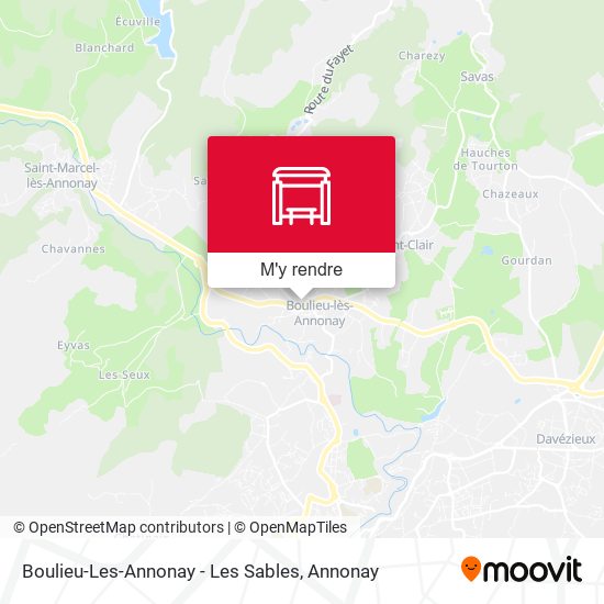 Boulieu-Les-Annonay - Les Sables plan