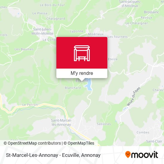 St-Marcel-Les-Annonay - Ecuville plan
