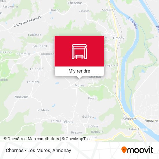 Charnas - Les Mûres plan