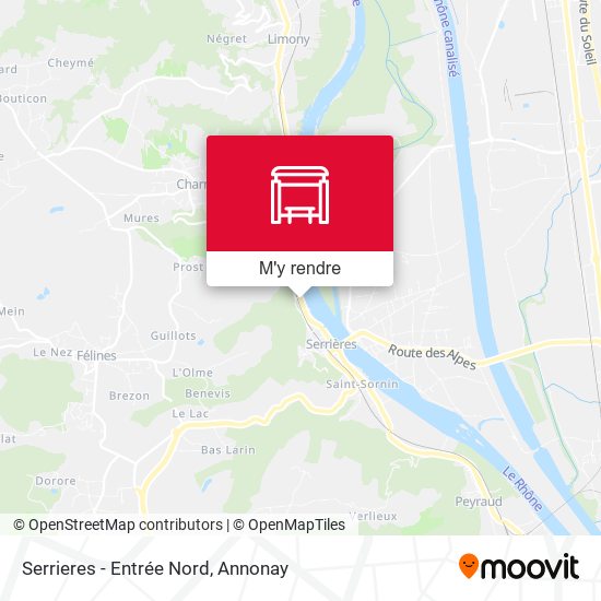 Serrieres - Entrée Nord plan