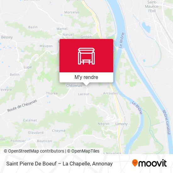 Saint Pierre De Boeuf – La Chapelle plan