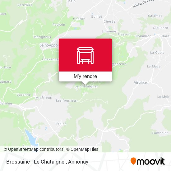 Brossainc - Le Châtaigner plan