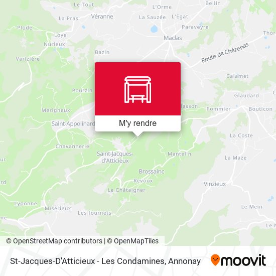 St-Jacques-D'Atticieux - Les Condamines plan