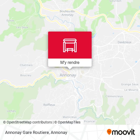 Annonay Gare Routiere plan