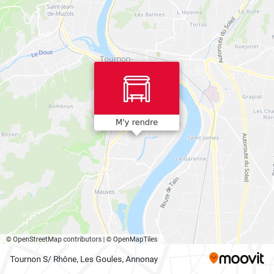 Tournon S/ Rhône, Les Goules plan