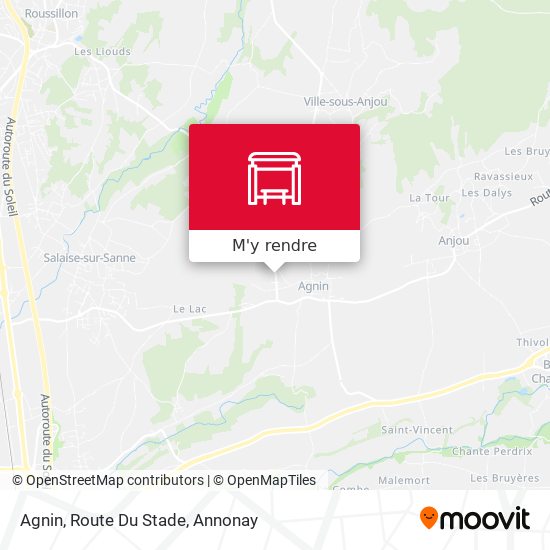 Agnin, Route Du Stade plan