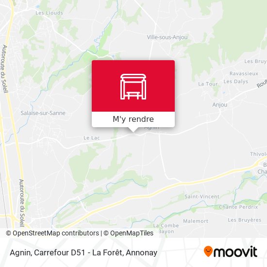 Agnin, Carrefour D51 - La Forêt plan