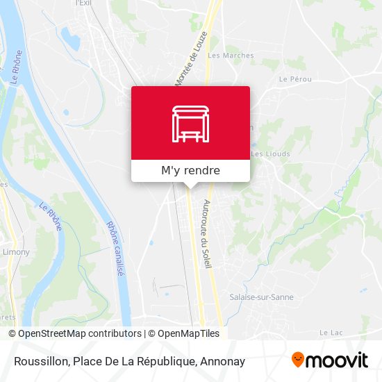 Roussillon, Place De La République plan