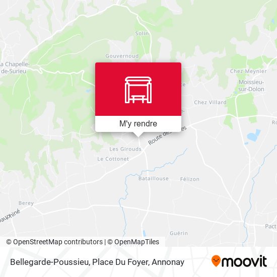 Bellegarde-Poussieu, Place Du Foyer plan