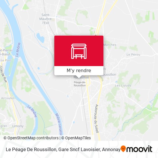 Le Péage De Roussillon, Gare Sncf Lavoisier plan