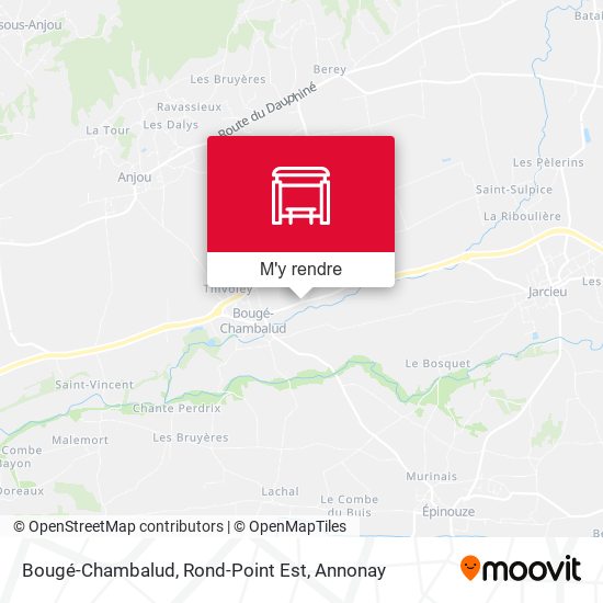 Bougé-Chambalud, Rond-Point Est plan