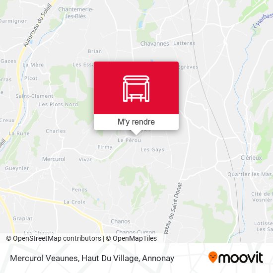 Mercurol Veaunes, Haut Du Village plan