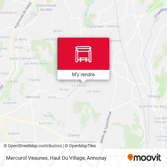 Mercurol Veaunes, Haut Du Village plan