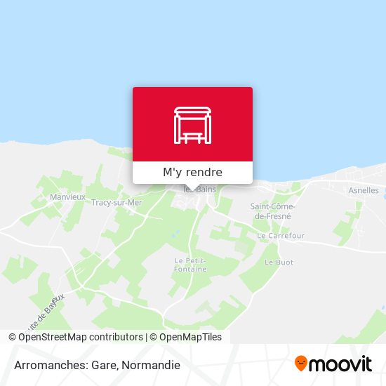 Arromanches: Gare plan