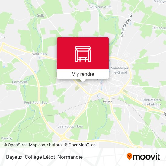 Bayeux: Collège Létot plan