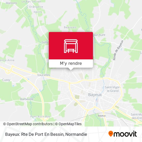Bayeux: Rte De Port En Bessin plan