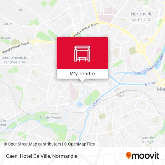 Caen: Hotel De Ville plan